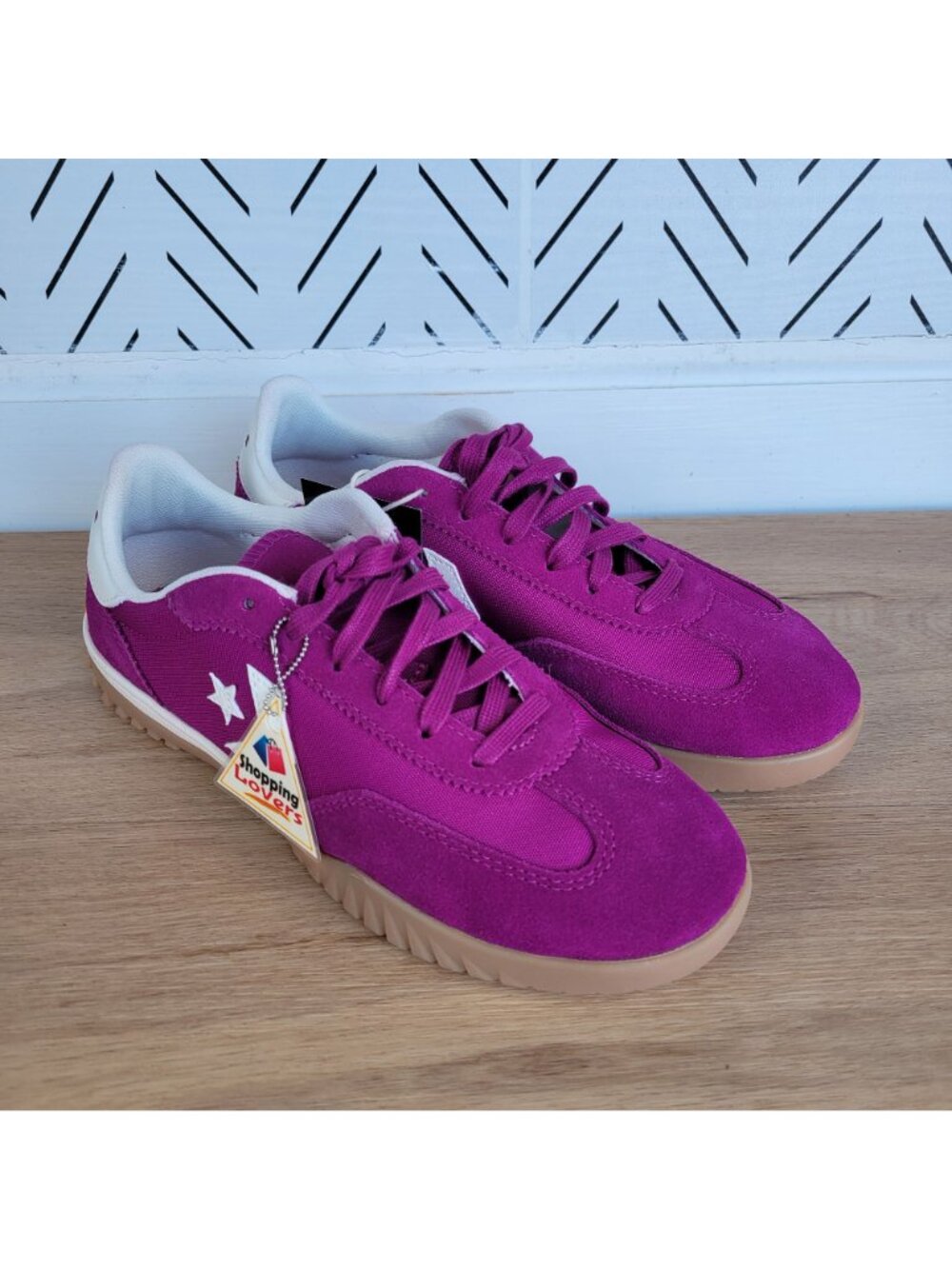 ⭐Converse Run Star Trainer Ox Suede Sz 6 Men's Shoes Sneakers Violet A13361C New - Picture 2 of 10